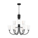 Generation GLC1139 Miles 9-lt 29" Chandelier - Midnight Black