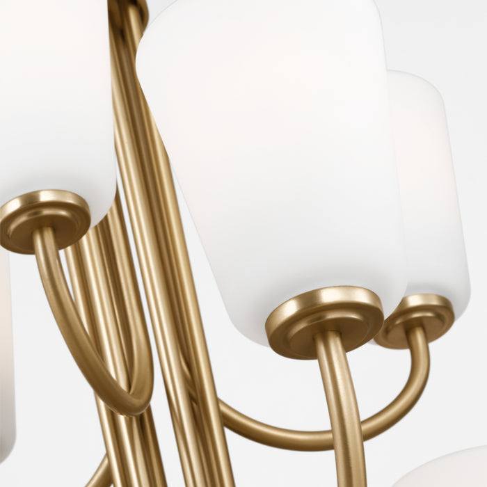 Generation GLC1139 Miles 9-lt 29" Chandelier - Satin Brass