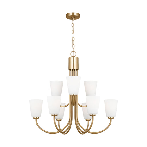 Generation GLC1139 Miles 9-lt 29" Chandelier - Satin Brass
