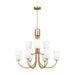 Generation GLC1139 Miles 9-lt 29" Chandelier - Satin Brass