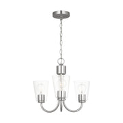 Generation GLC1153 Miles 3-lt 18" Chandelier - Brushed Nickel