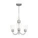 Generation GLC1153 Miles 3-lt 18" Chandelier - Brushed Nickel