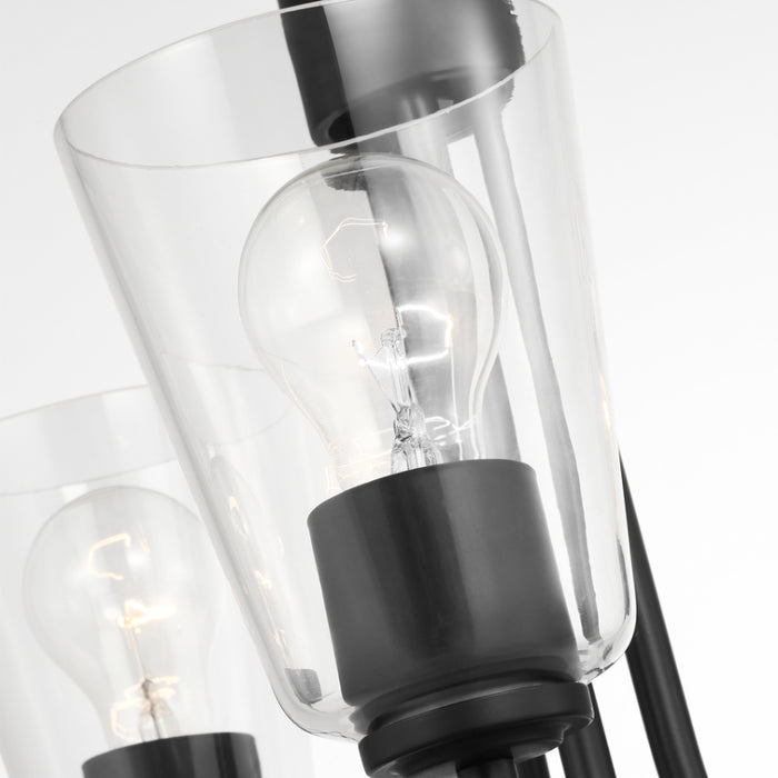 Generation GLC1153 Miles 3-lt 18" Chandelier - Midnight Black