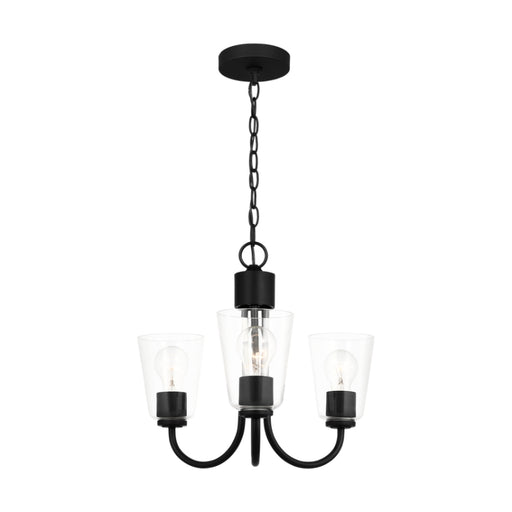 Generation GLC1153 Miles 3-lt 18" Chandelier - Midnight Black