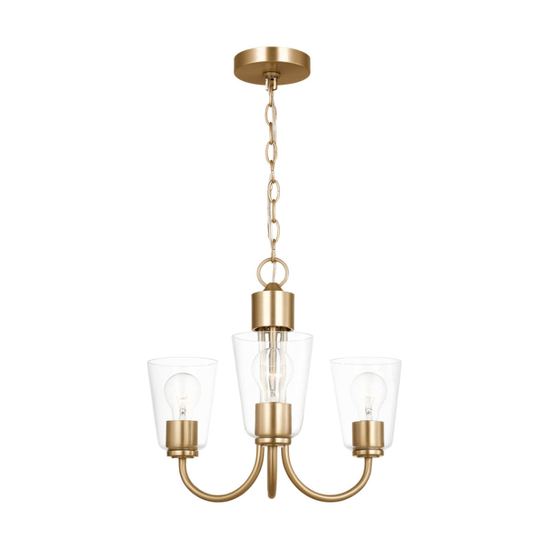 Generation GLC1153 Miles 3-lt 18" Chandelier - Satin Brass