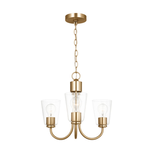 Generation GLC1153 Miles 3-lt 18" Chandelier - Satin Brass