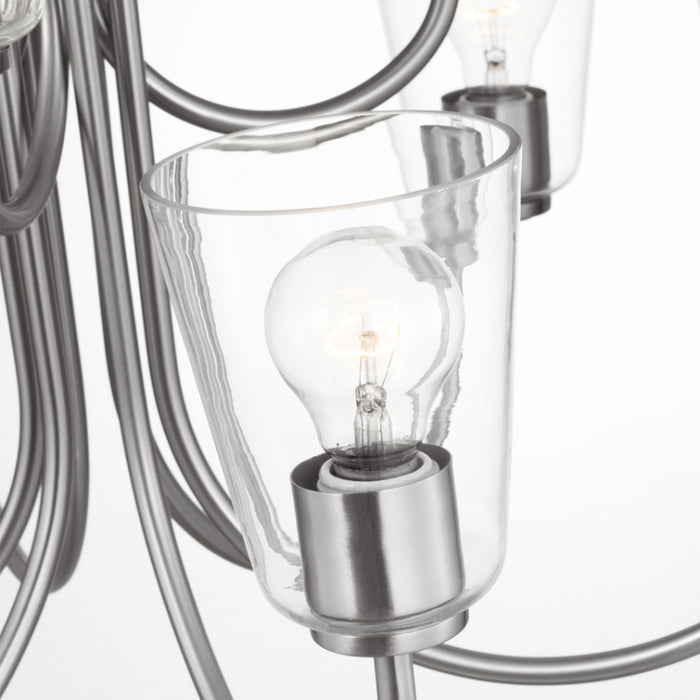 Generation GLC1169 Miles 9-lt 29" Chandelier - Brushed Nickel