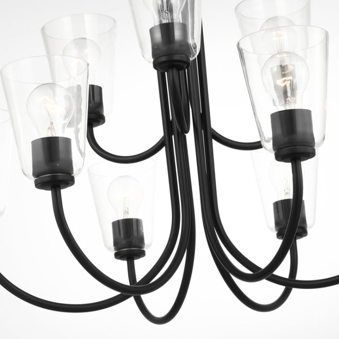Generation GLC1169 Miles 9-lt 29" Chandelier - Midnight Black
