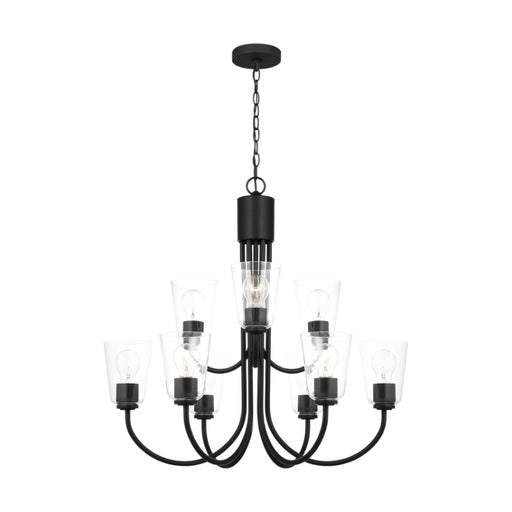 Generation GLC1169 Miles 9-lt 29" Chandelier - Midnight Black