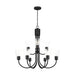 Generation GLC1169 Miles 9-lt 29" Chandelier - Midnight Black