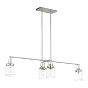 Visual Comfort GLC1184 Anders 4-lt 48" Chandelier - Brushed Nickel