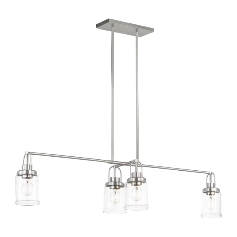 Visual Comfort GLC1184 Anders 4-lt 48" Chandelier - Brushed Nickel