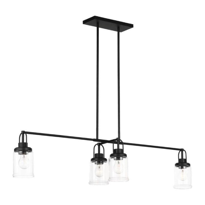 Visual Comfort GLC1184 Anders 4-lt 48" Chandelier - Midnight Black