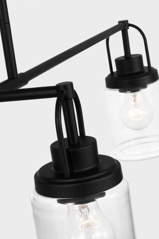 Visual Comfort GLC1184 Anders 4-lt 48" Chandelier - Midnight Black