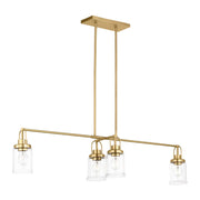 Visual Comfort GLC1184 Anders 4-lt 48" Chandelier - Satin Brass