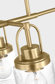 Visual Comfort GLC1184 Anders 4-lt 48" Chandelier - Satin Brass