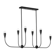 Generation GLC1226 Maya 6-lt 48" Linear Chandelier - Midnight Black
