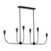 Generation GLC1226 Maya 6-lt 48" Linear Chandelier - Midnight Black