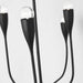 Generation GLC1226 Maya 6-lt 48" Linear Chandelier - Midnight Black