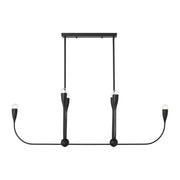 Generation GLC1226 Maya 6-lt 48" Linear Chandelier - Midnight Black