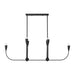 Generation GLC1226 Maya 6-lt 48" Linear Chandelier - Midnight Black