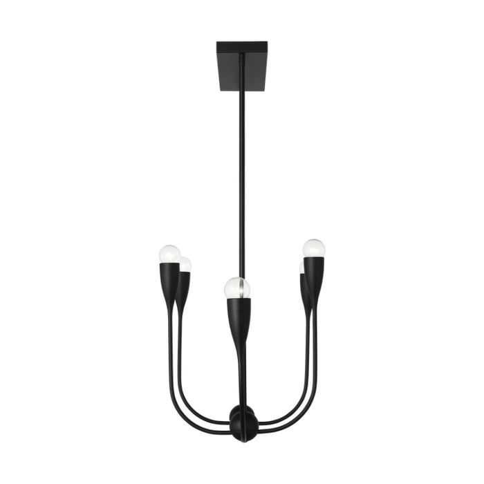 Generation GLC1226 Maya 6-lt 48" Linear Chandelier - Midnight Black