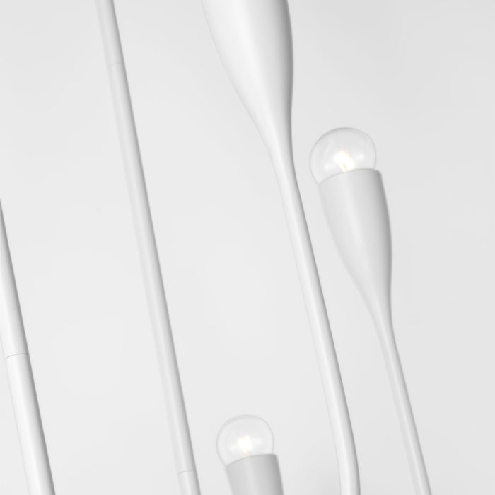 Generation GLC1226 Maya 6-lt 48" Linear Chandelier - Matte White