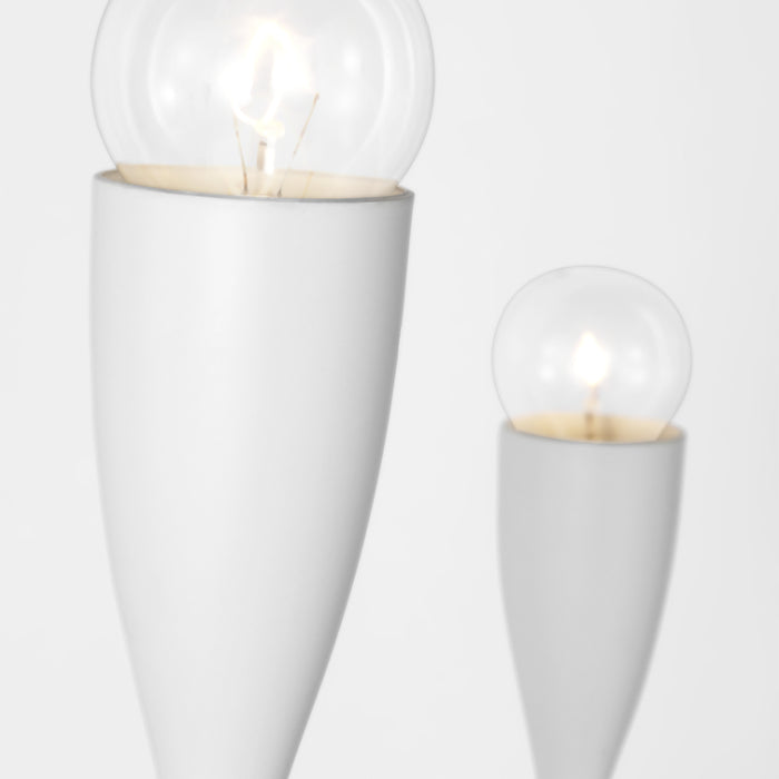 Generation GLC1226 Maya 6-lt 48" Linear Chandelier - Matte White