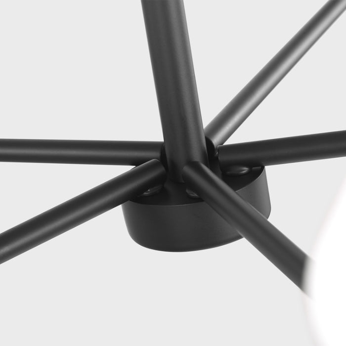 Generation GLC1235 Mendota 5-lt 40" Chandelier - Midnight Black
