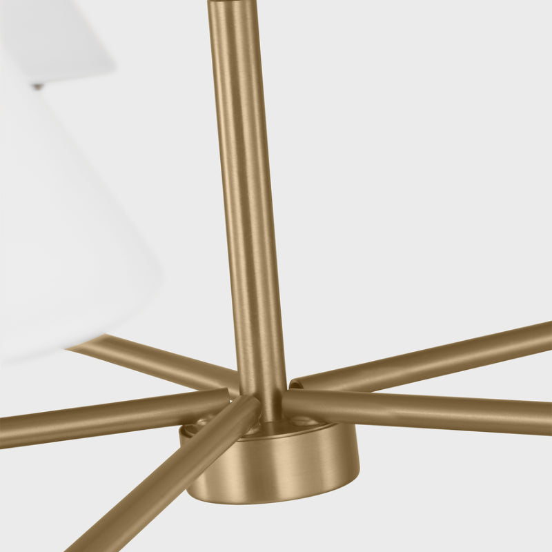Generation GLC1235 Mendota 5-lt 40" Chandelier - Satin Brass