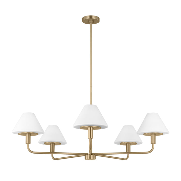Generation GLC1235 Mendota 5-lt 40" Chandelier - Satin Brass