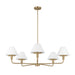 Generation GLC1235 Mendota 5-lt 40" Chandelier - Satin Brass