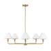 Generation GLC1235 Mendota 5-lt 40" Chandelier - Satin Brass