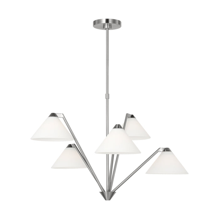 Generation GLC1255 Werley 5-lt 32" Large Chandelier - Brushed Nickel