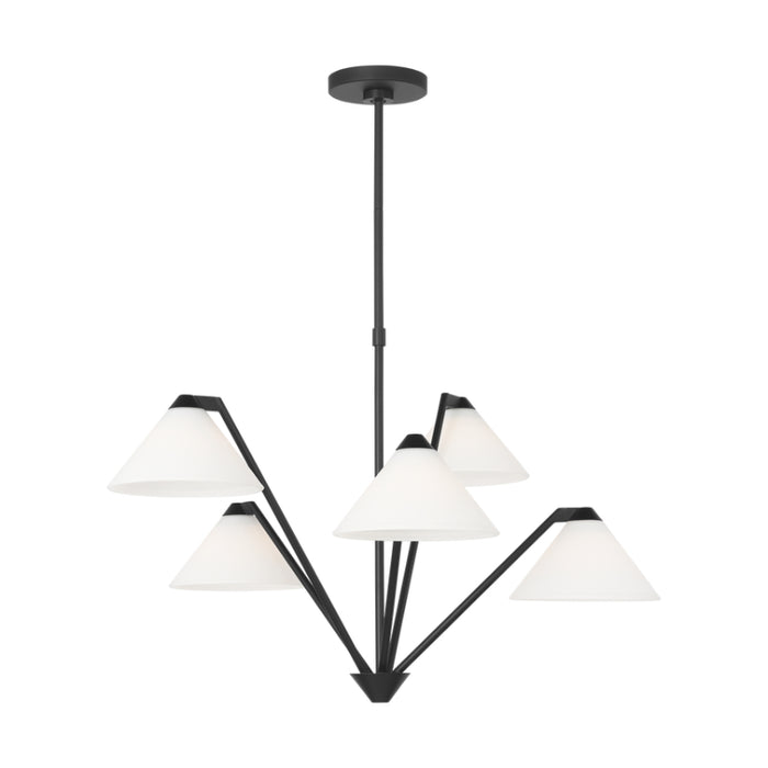 Generation GLC1255 Werley 5-lt 32" Large Chandelier - Midnight Black