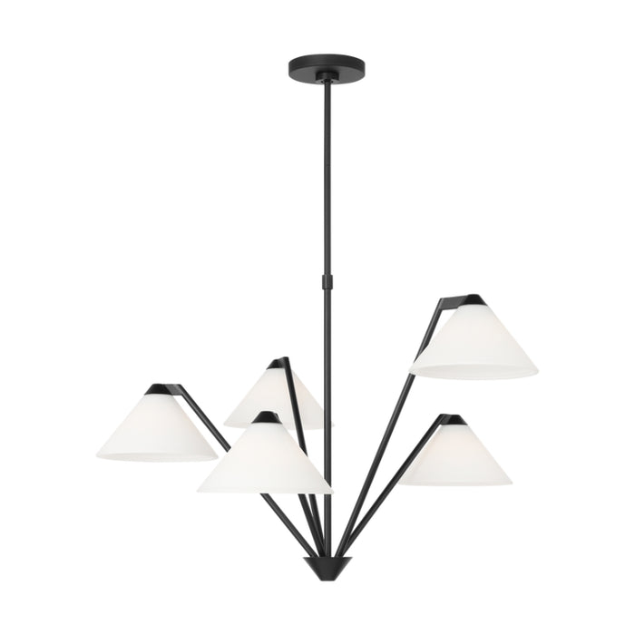 Generation GLC1255 Werley 5-lt 32" Large Chandelier - Midnight Black
