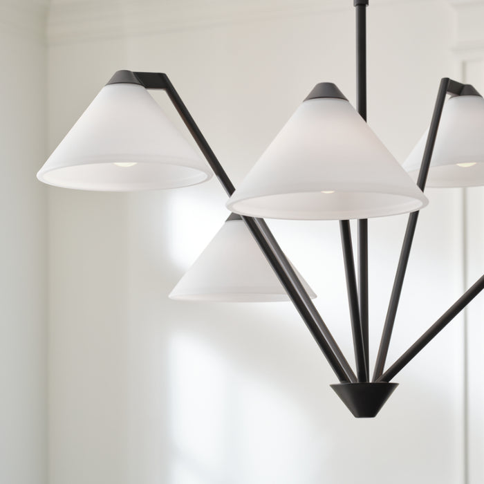 Generation GLC1255 Werley 5-lt 32" Large Chandelier - Midnight Black
