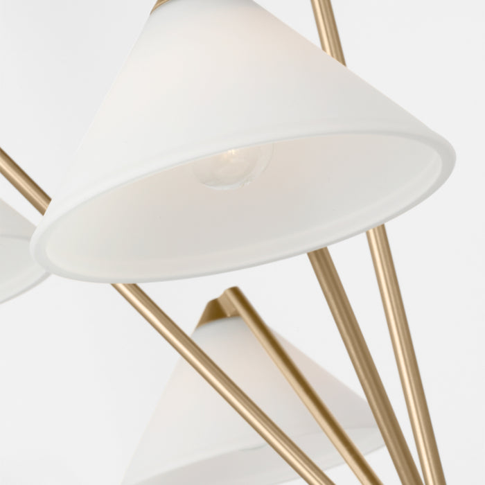 Generation GLC1255 Werley 5-lt 32" Large Chandelier - Satin Brass