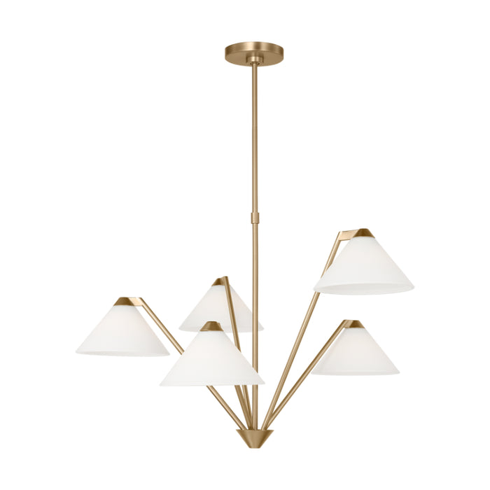 Generation GLC1255 Werley 5-lt 32" Large Chandelier - Satin Brass