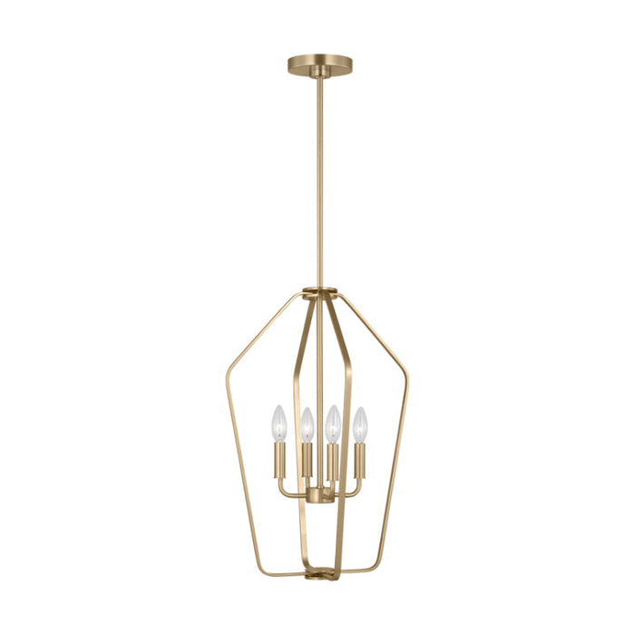 Generation GLC1264 Kennan 4-lt 16" Chandelier - Satin Brass