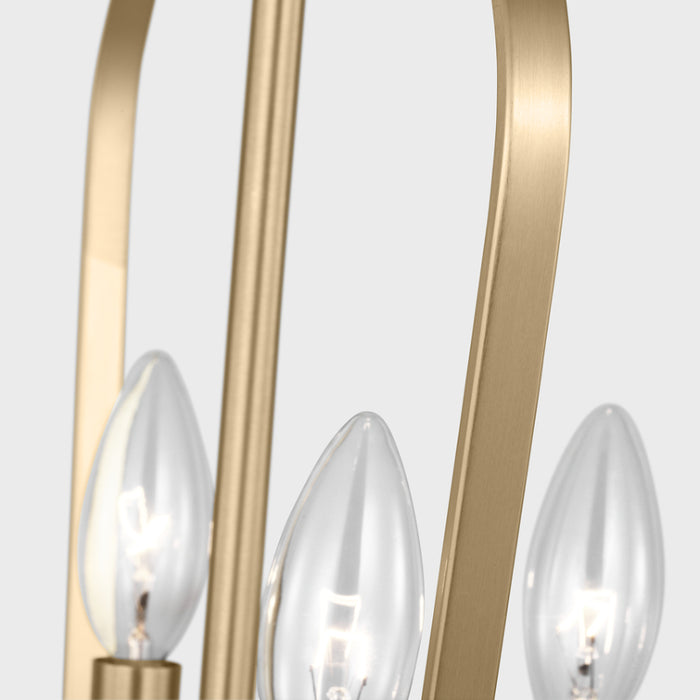 Generation GLC1264 Kennan 4-lt 16" Chandelier - Satin Brass