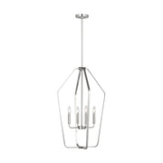 Generation GLC1274 Kennan 4-lt 19" Chandelier - Brushed Nickel