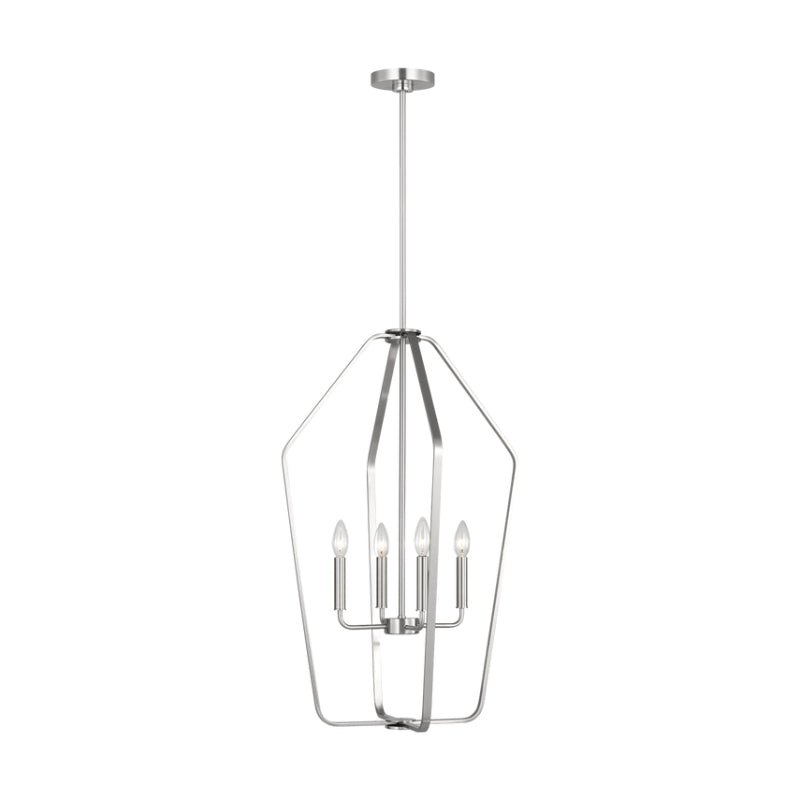 Generation GLC1274 Kennan 4-lt 19" Chandelier - Brushed Nickel