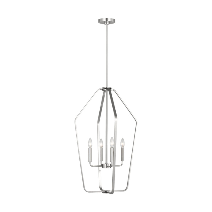 Generation GLC1274 Kennan 4-lt 19" Chandelier - Brushed Nickel