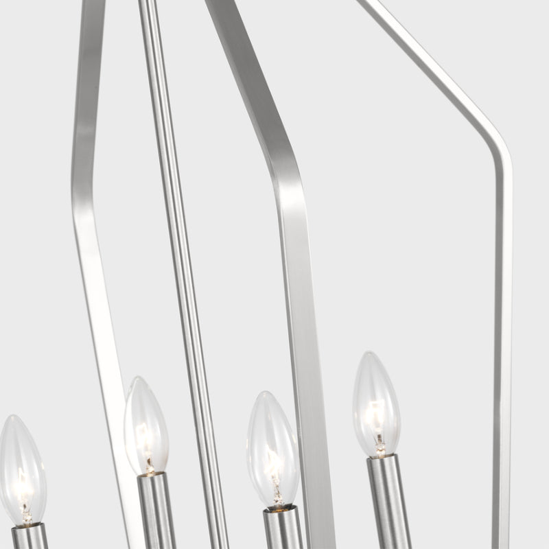 Generation GLC1274 Kennan 4-lt 19" Chandelier - Brushed Nickel