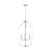 Generation GLC1274 Kennan 4-lt 19" Chandelier - Brushed Nickel