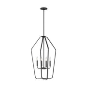 Generation GLC1274 Kennan 4-lt 19" Chandelier - Midnight Black