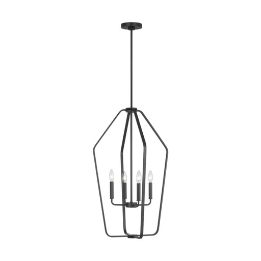 Generation GLC1274 Kennan 4-lt 19" Chandelier - Midnight Black