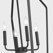Generation GLC1274 Kennan 4-lt 19" Chandelier - Midnight Black