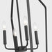 Generation GLC1274 Kennan 4-lt 19" Chandelier - Midnight Black